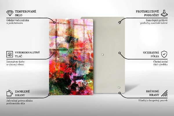 Herd abdeckplatte Abstraktion malen