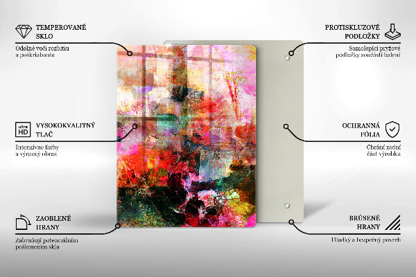 Herd abdeckplatte Abstraktion malen