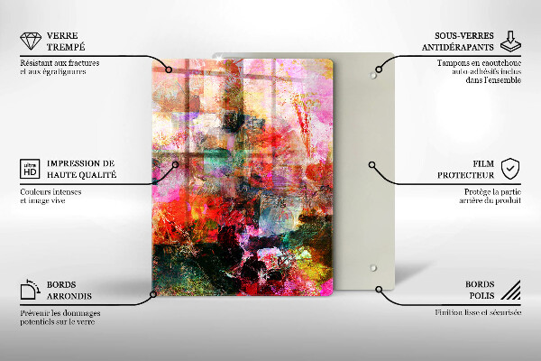 Herd abdeckplatte Abstraktion malen