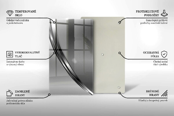 Herd abdeckplatte Metallabstraktion