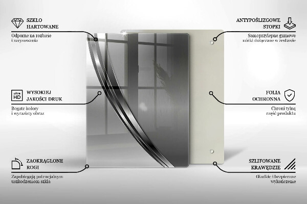 Herd abdeckplatte Metallabstraktion