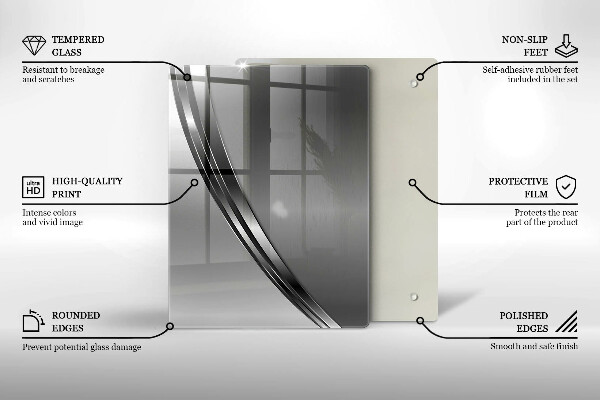 Herd abdeckplatte Metallabstraktion