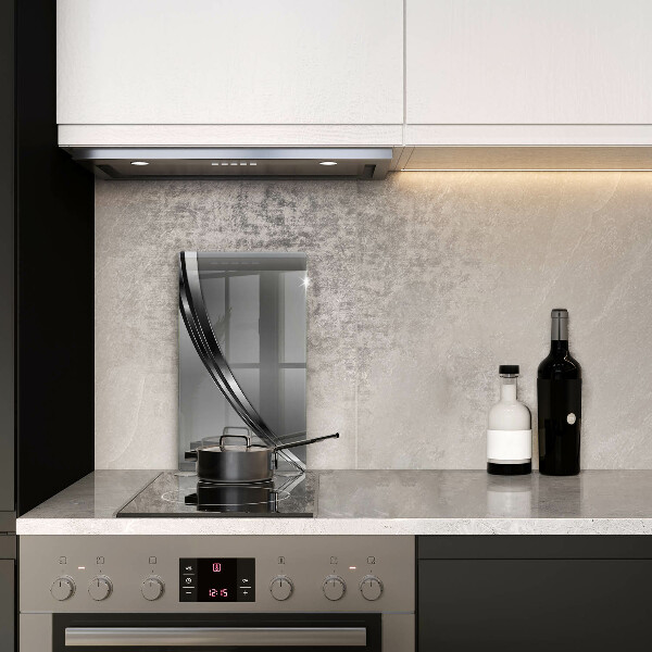 Herd abdeckplatte Metallabstraktion