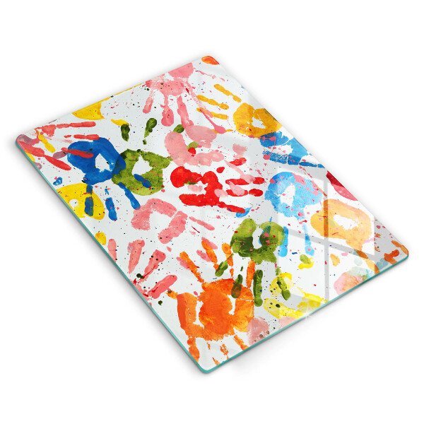 Herd abdeckplatte Spuren von Kinderhänden