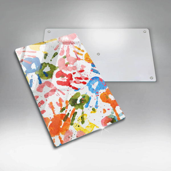 Herd abdeckplatte Spuren von Kinderhänden