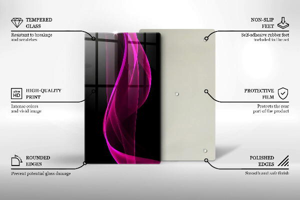 Herd abdeckplatte Rosa Abstraktion