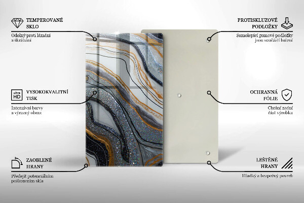 Herd abdeckplatte Rock mit Gold