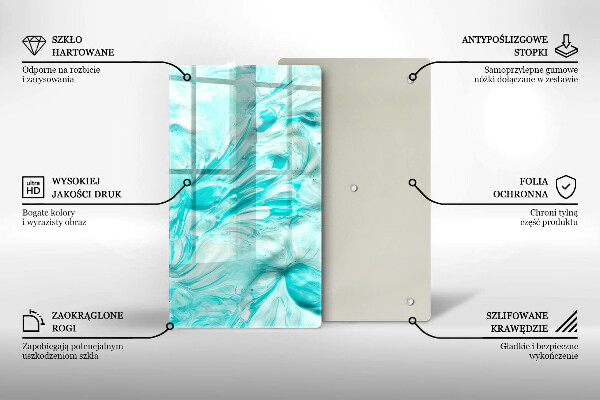 Herd abdeckplatte Abstraktionsfarben
