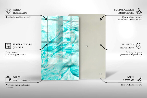 Herd abdeckplatte Abstraktionsfarben