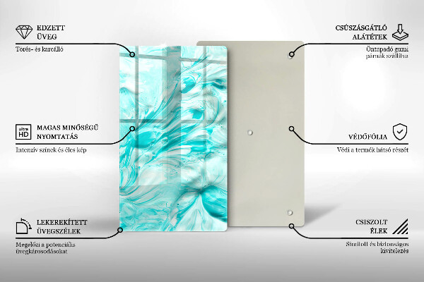 Herd abdeckplatte Abstraktionsfarben