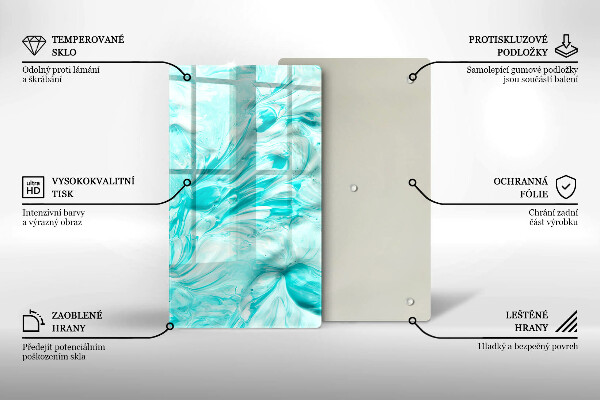 Herd abdeckplatte Abstraktionsfarben