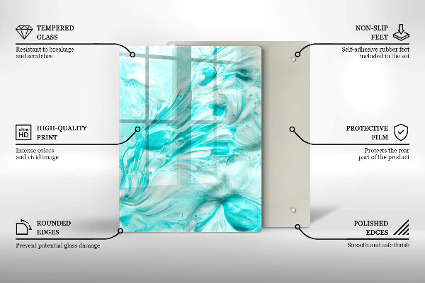 Herd abdeckplatte Abstraktionsfarben