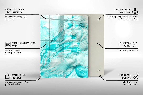 Herd abdeckplatte Abstraktionsfarben
