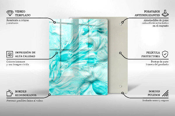 Herd abdeckplatte Abstraktionsfarben