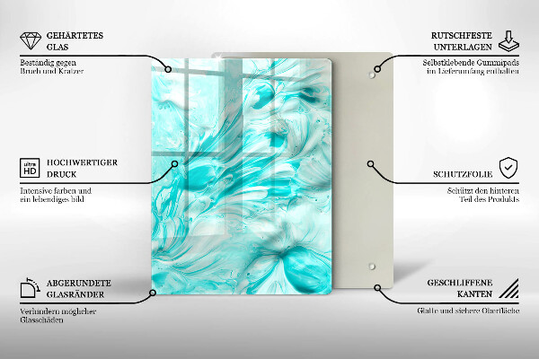 Herd abdeckplatte Abstraktionsfarben