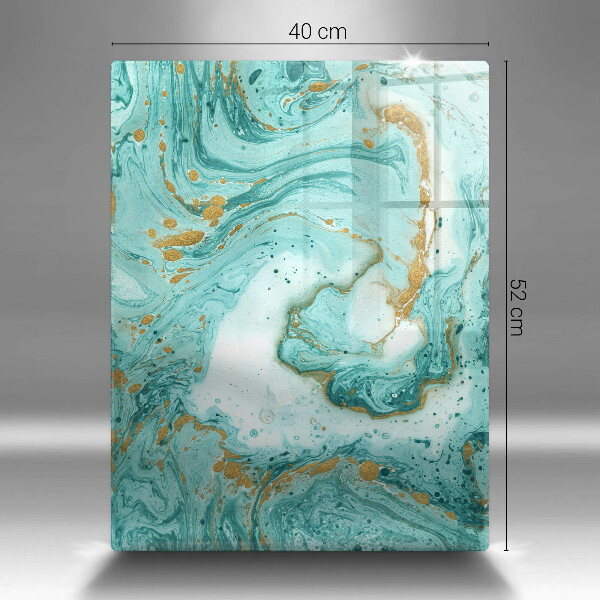 Herd abdeckplatte Blaue Abstraktion