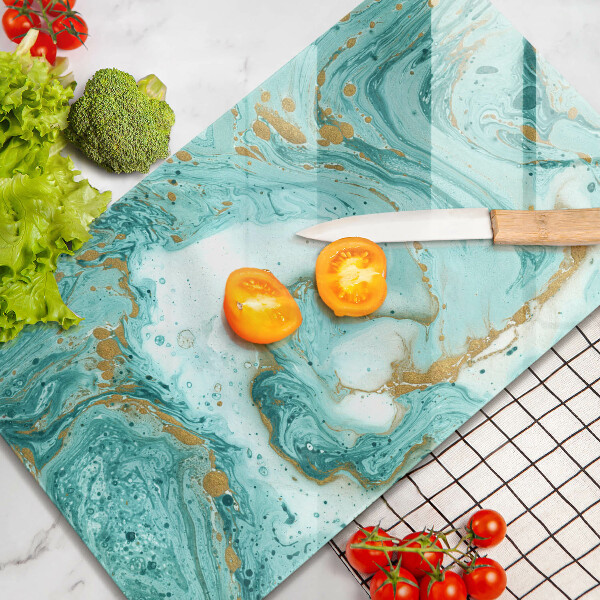 Herd abdeckplatte Blaue Abstraktion