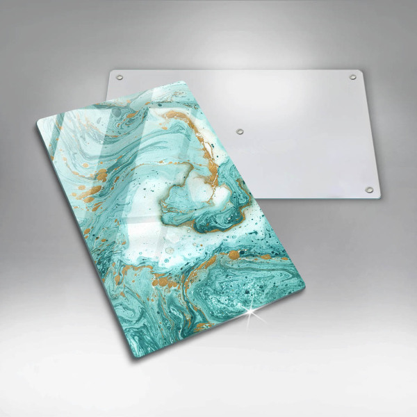 Herd abdeckplatte Blaue Abstraktion