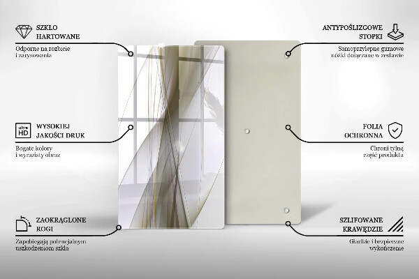 Herd abdeckplatte Abstraktes Liniendesign