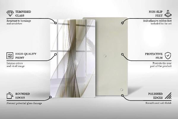Herd abdeckplatte Abstraktes Liniendesign
