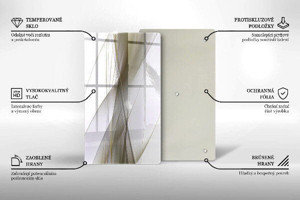 Herd abdeckplatte Abstraktes Liniendesign