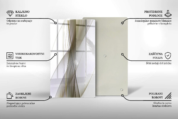 Herd abdeckplatte Abstraktes Liniendesign