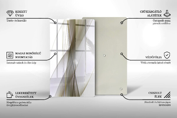 Herd abdeckplatte Abstraktes Liniendesign