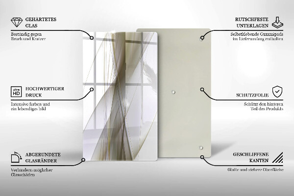 Herd abdeckplatte Abstraktes Liniendesign