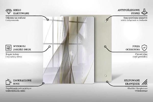 Herd abdeckplatte Abstraktes Liniendesign