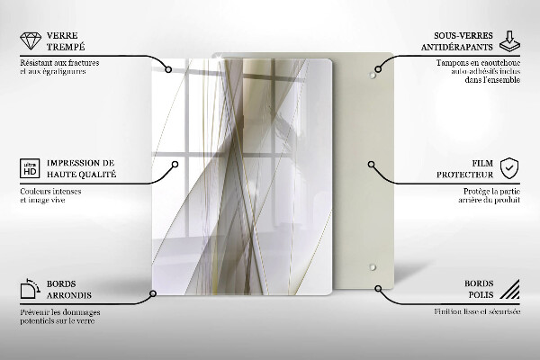 Herd abdeckplatte Abstraktes Liniendesign
