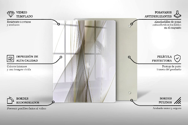Herd abdeckplatte Abstraktes Liniendesign