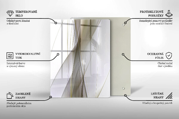 Herd abdeckplatte Abstraktes Liniendesign