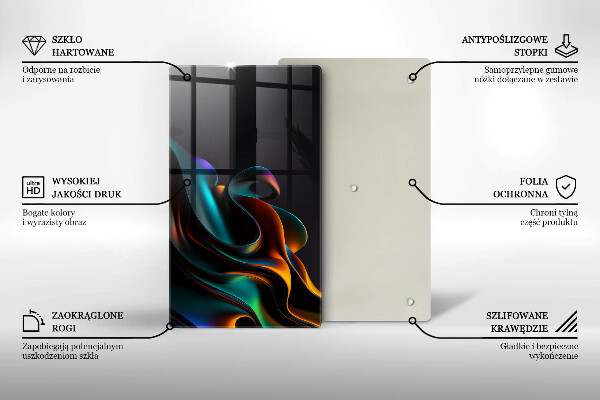 Herd abdeckplatte Bunte Abstraktion