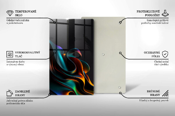 Herd abdeckplatte Bunte Abstraktion