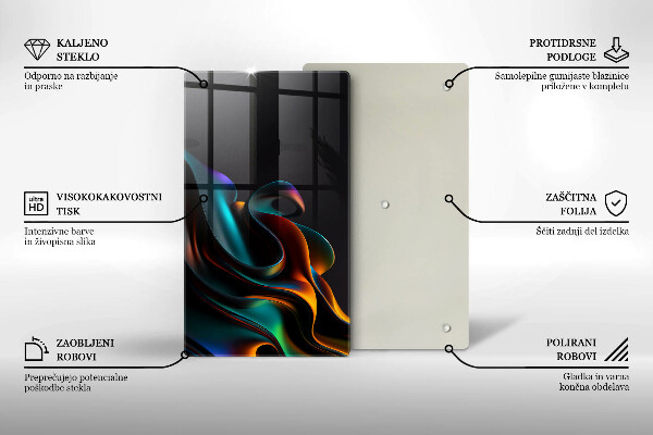 Herd abdeckplatte Bunte Abstraktion