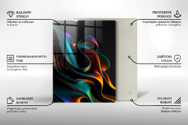 Herd abdeckplatte Bunte Abstraktion