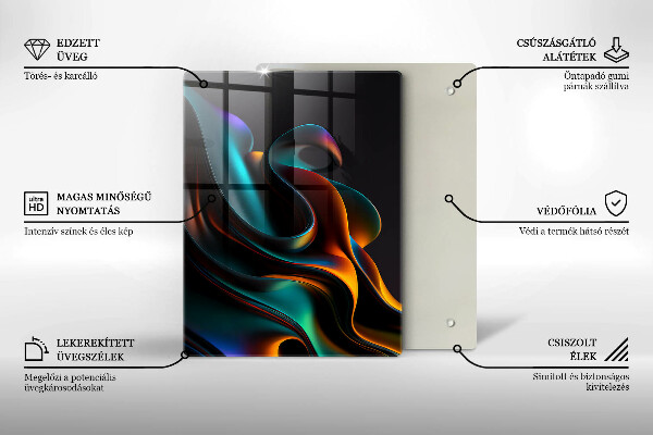 Herd abdeckplatte Bunte Abstraktion