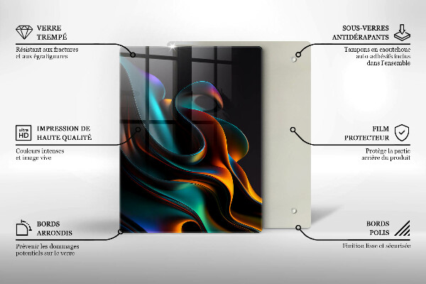 Herd abdeckplatte Bunte Abstraktion