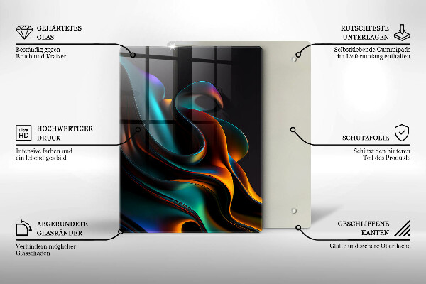 Herd abdeckplatte Bunte Abstraktion