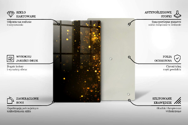 Schutz für induktionskochfeld Goldglitter