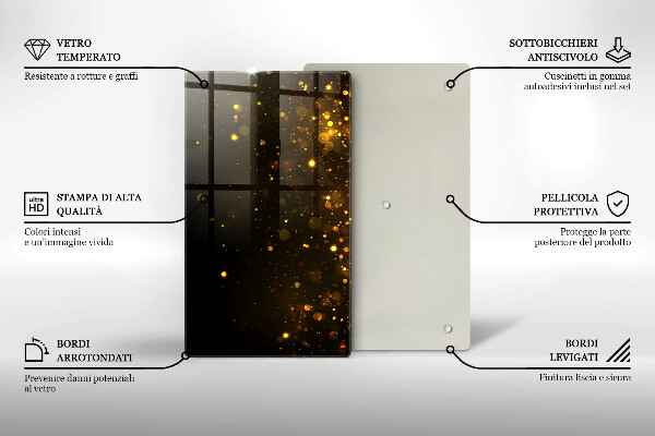 Schutz für induktionskochfeld Goldglitter