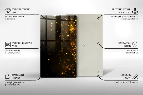 Schutz für induktionskochfeld Goldglitter