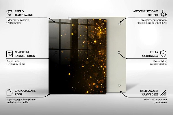 Schutz für induktionskochfeld Goldglitter