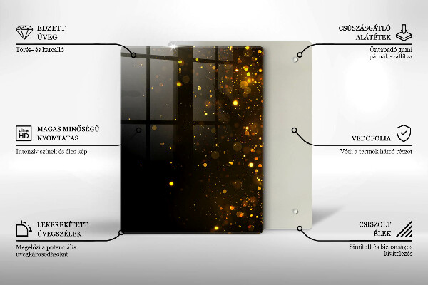 Schutz für induktionskochfeld Goldglitter