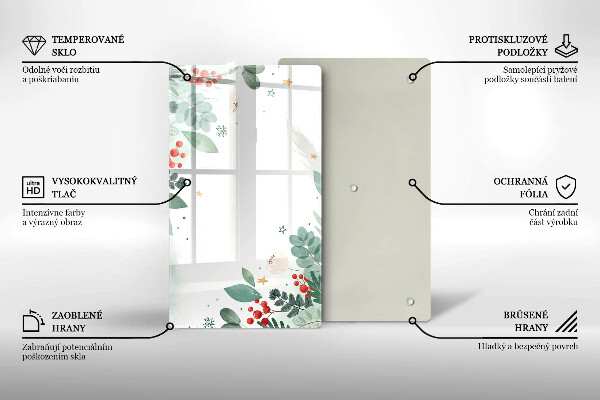 Herd abdeckplatte Aquarellblätter