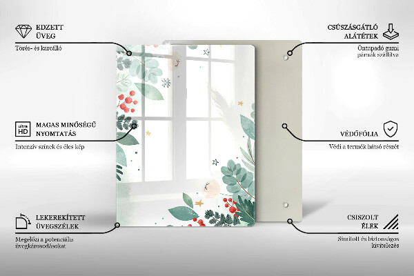 Herd abdeckplatte Aquarellblätter