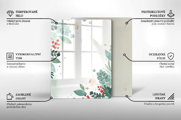 Herd abdeckplatte Aquarellblätter