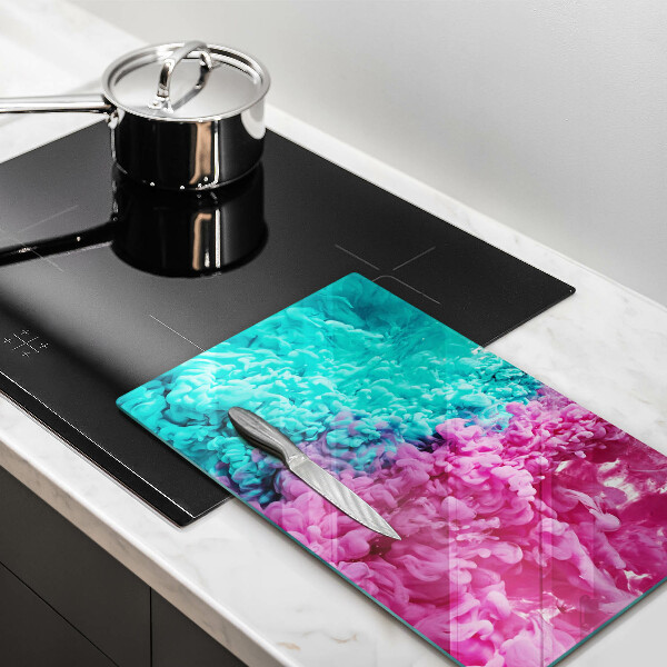 Schutz für induktionskochfeld Türkisrosa Rauch