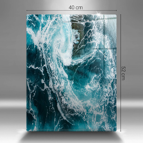 Schutz für induktionskochfeld Schäumende Wasserwellen