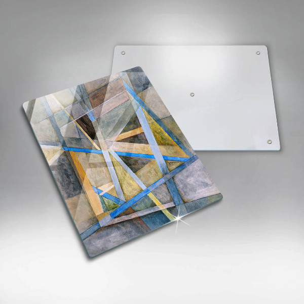 Herd abdeckplatte Gemalte Linienabstraktion